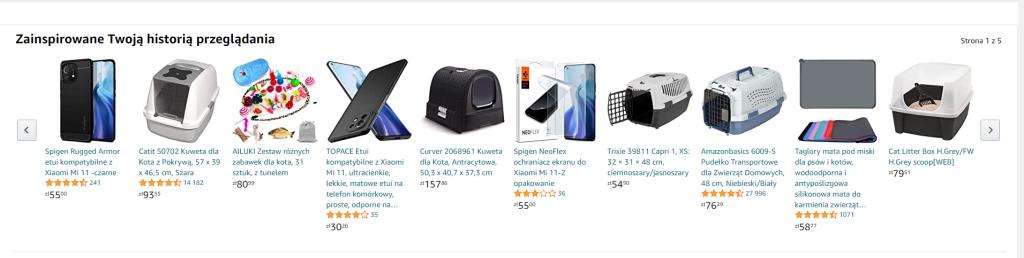 algorytm rekomendujący amazon